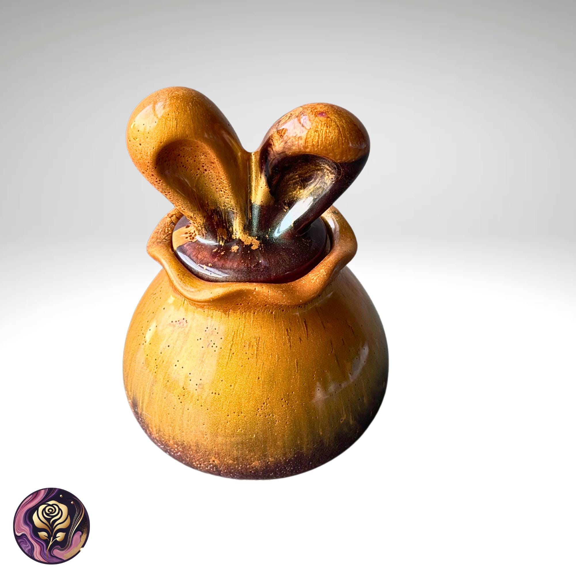Bunny Storage Jar - Resin Trinket Box for Jewelry, Easter Gift & Keepsake Decor