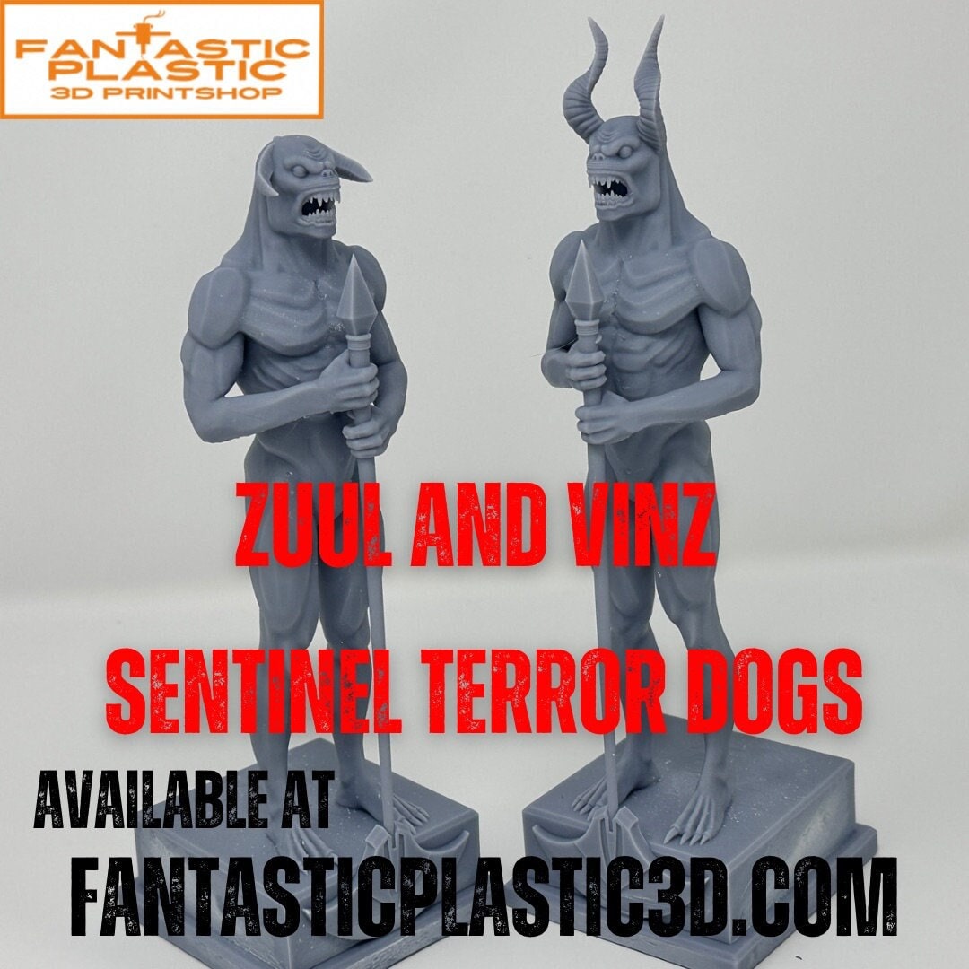 Ghostbusters ZUUL and VINZ Sentinel Terror Dog Statues Etsy