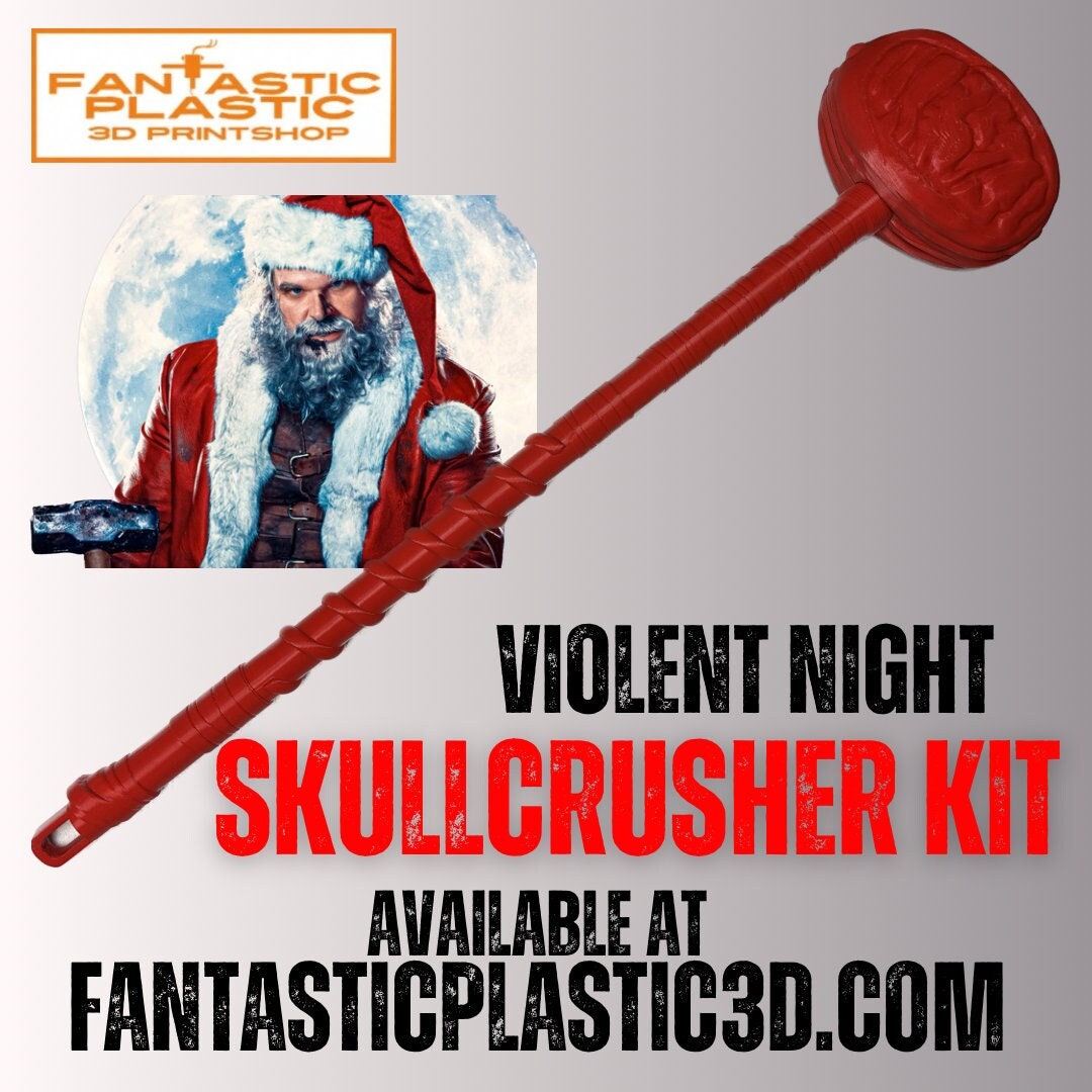 Violent Night Skullcrusher Hammer 3D Printed Kit Etsy