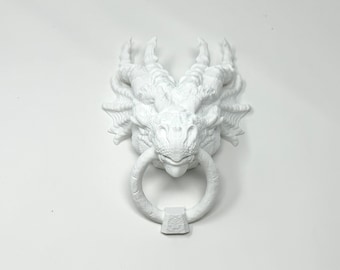 ドラゴンのドアノッカーとスカルのドアノッカー - Etsy 日本