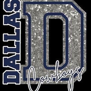 BIG Ddallas Glitter PNG SVG Etsy