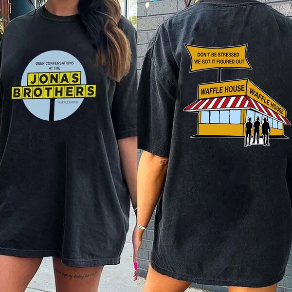 Waffle House Jonas Brothers Shirt, The Album Merch 2 Side Unisex Shirt, Jonas Brothers Merch, Waffle House Tee Gift 1540300335