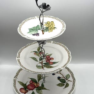 ROYAL ORCHARD By Noritake 3 Tier Cake / Display Stand / Dessert /  Cupcakes / Garden Party / Bridal Shower / High Tea / Tea Party / Orchard