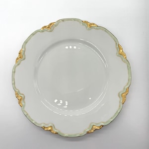 SUPER RARE PLATES Haviland Limoges / Vintage / Green / Formal Dining / Formal China