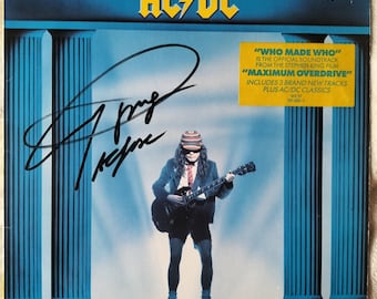 レア　acdc 直筆　サイン　ac/dc アンガスヤング　ハードロック ACDC、Who Made Who / レコード - Etsy 日本