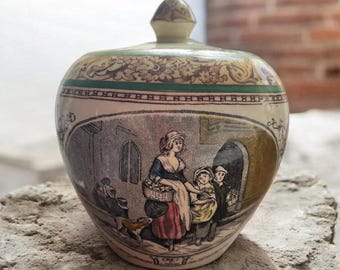 Vintage suikerpotpot Adams Tunstell Cries of London