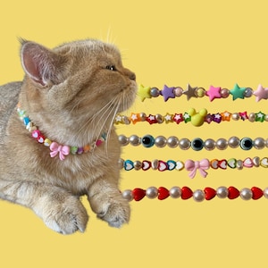 Neclace for Cats/colored Beaded Necklaces for Dogs/ Figured Colorful