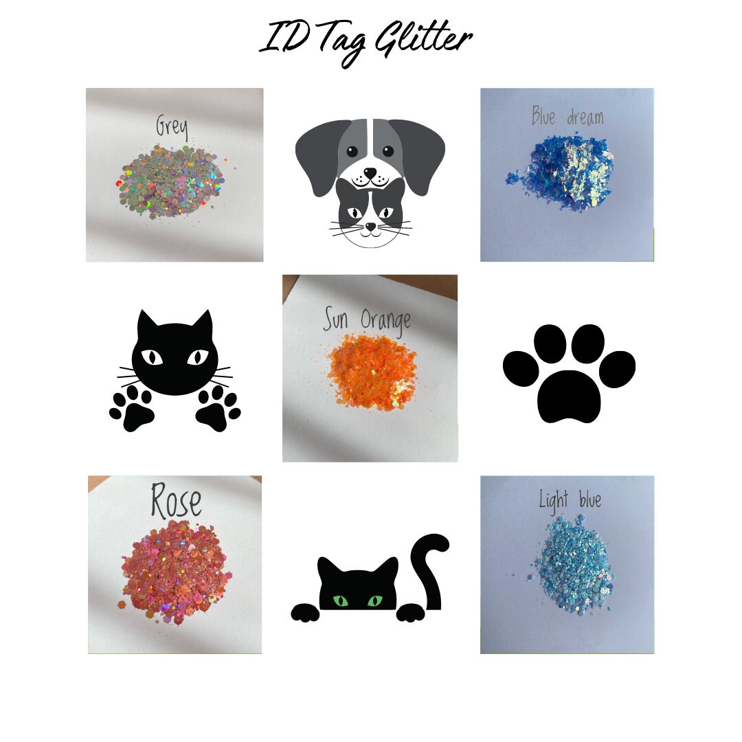 Epoxy Collar Tag for Cats and Dogs/ Cute Cat and Dog Id Tag/ Custom