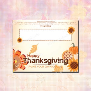 Happy Thanksgiving PYO Bag Topper (5&quot;)
