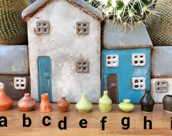 Miniature Ceramic Dollhouse Vases