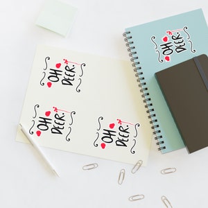 Hazbin Hotel Stickers | Oh Deer, Alastor, Radio Demon, Hazbin Hotel Waterproof | Holographic | Transparent Vinyl Sticker Sheet