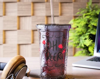 Alastor-mok: op Hazbin Hotel geïnspireerde beker - 16oz