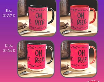 Hazbin Hotel Alastor Mug - 'OH DEER' Fan Art Coffee Mug