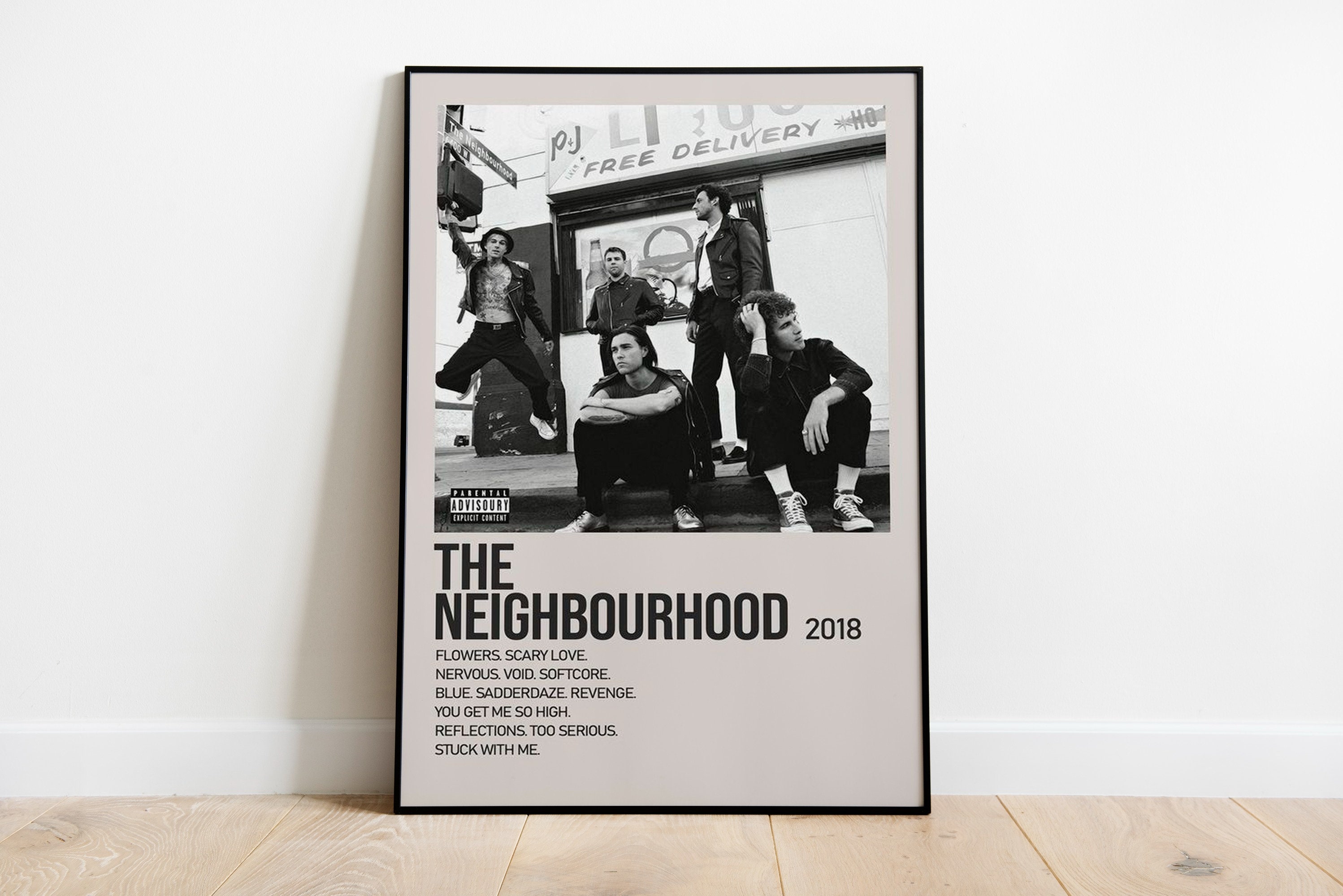 The Neighborhood Reflections Lyrics Vintage Feel Poster 