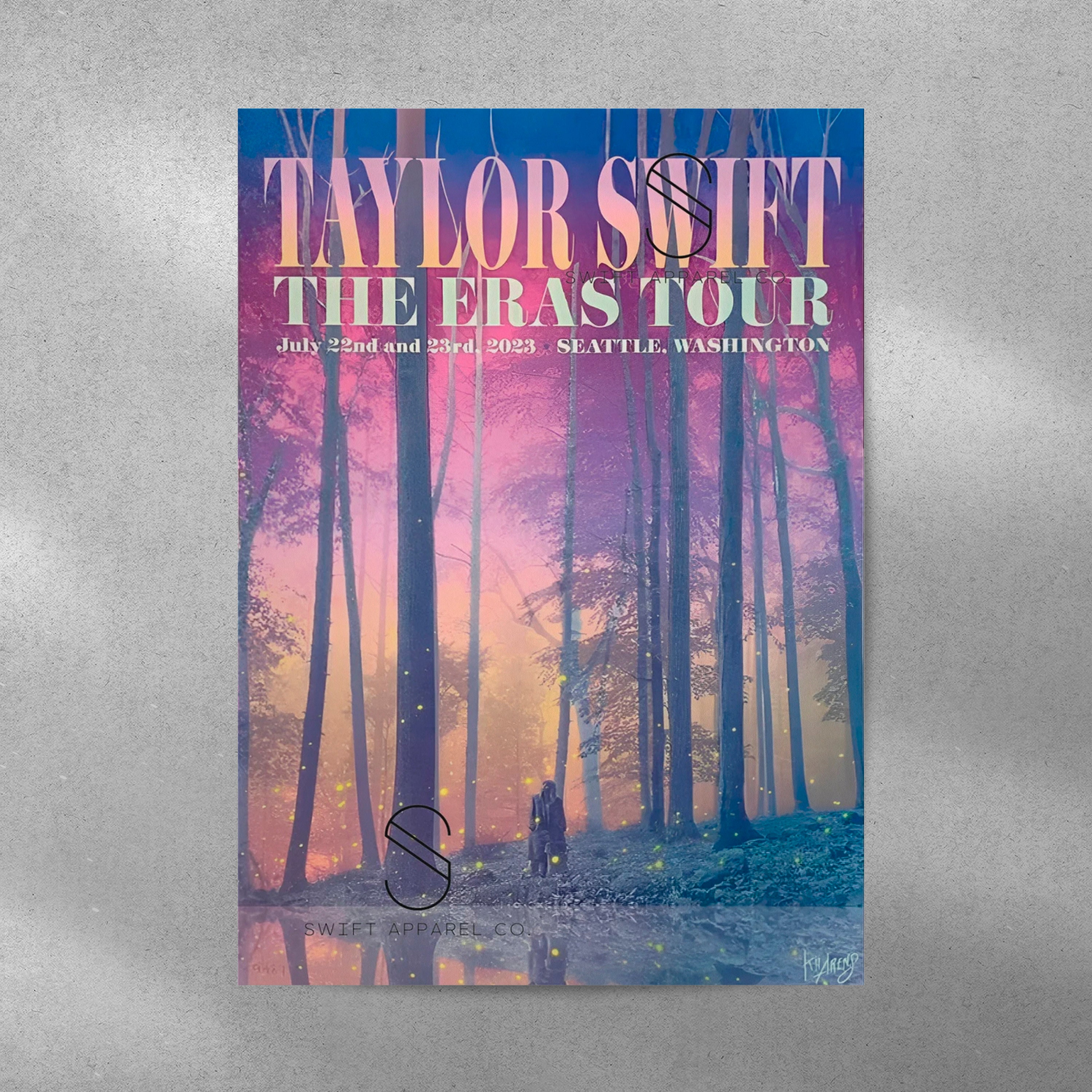 Discover Taylor Eras Tour Seattle VIP Poster, Taylor Eras Tour  Poster