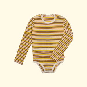 Long-sleeved bodysuit, opening on abdomen for feeding tube PEG stoma, bodysuit for special needs, 86 - 176 image 4