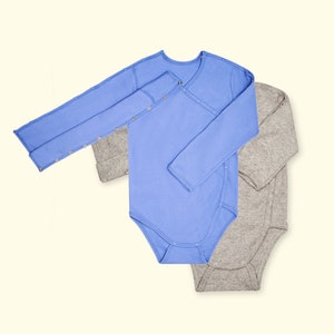 adaptive bodysuit for special needs babies and children, openings on sleeves for medical care, G-tube, port-access, chemo, size 62 - 116