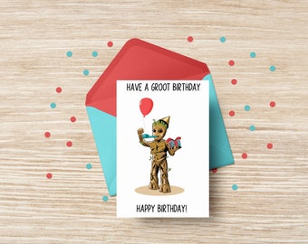 Funny Birthday Card - Nerdy Card - Printable - Punny Card - Movie Birthday Card - Cute Birthday Card - Movie Birthday Card