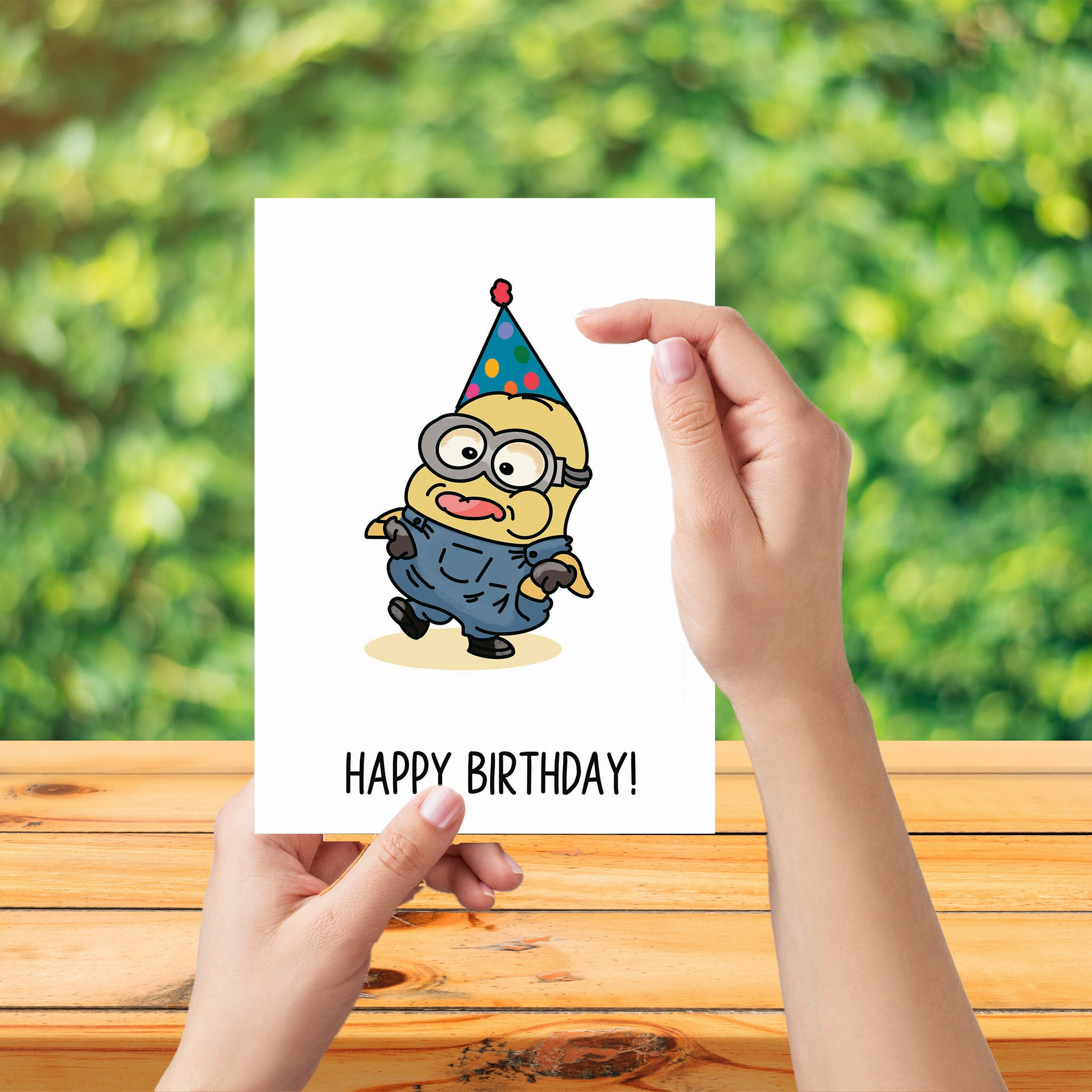 Minions Birthday Card Funny Cute Birthday Card Card for Kid Card for ...
