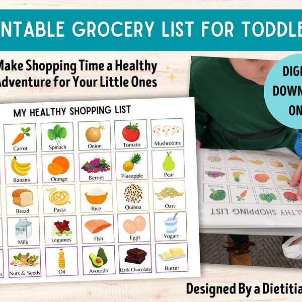 Healthy Grocery List - Etsy