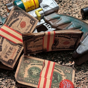 Fallout - Dollars - Authentisch aus 100% Baumwollpapier Bild 2