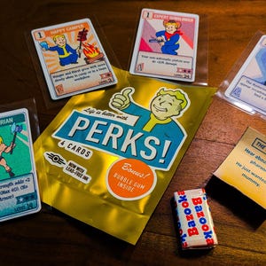 Fallout Perk-kaarten - Booster Pack - vier plastic kaarten in elk pakket