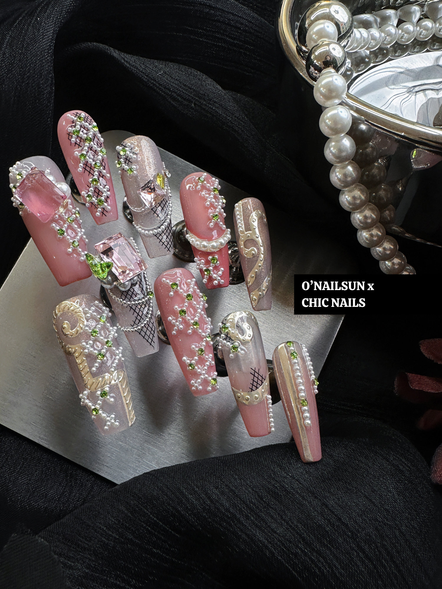 Pink Jewels for Nail 