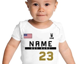 Custom CrossFit Games T-shirt bodysuit personalized WOD onesie for CrossTraining baby athletes