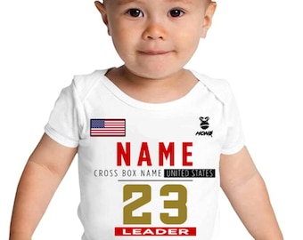 Custom CrossFit Games T-shirt bodysuit personalized WOD onesie for CrossTraining baby athletes