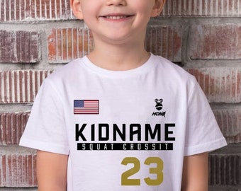 Custom CrossFit Games T-Shirt for Kids - Personalized WOD Tee for CrossTraining Kids athletes
