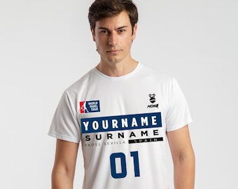 T-shirt Custom Padel 2023 - Tee-shirt personnalisé pour les athlètes Padel