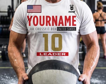 Custom Fitness Athlete Shirt - Personalized Functional Training Tee, Hybrid Fitness Racing Jersey, Custom Gym Team Top, Workout Gift