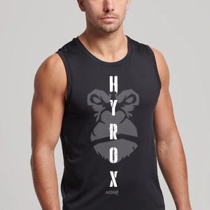 Gilet T-shirt da competizione Hyrox personalizzato Gilet T-shirt WOD personalizzato per atleti di CrossTraining