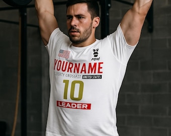 Custom CrossFit Hyrox Games 2024 T-Shirt - Personalized WOD Tee for CrossTraining Leader
