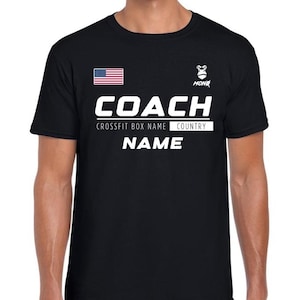 T-shirt personalizzata per allenatore CrossFit Hyrox Games 2024 - T-shirt WOD personalizzata per allenatore di CrossTraining