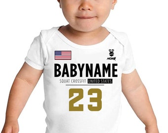 Custom CrossFit Games 2023 Body - Personalized WOD body for CrossTraining baby athletes