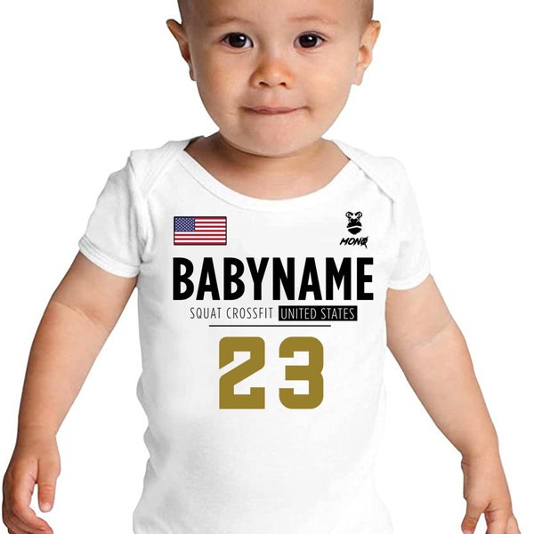 Custom CrossFit Games 2023 Body - Personalized WOD body for CrossTraining baby athletes