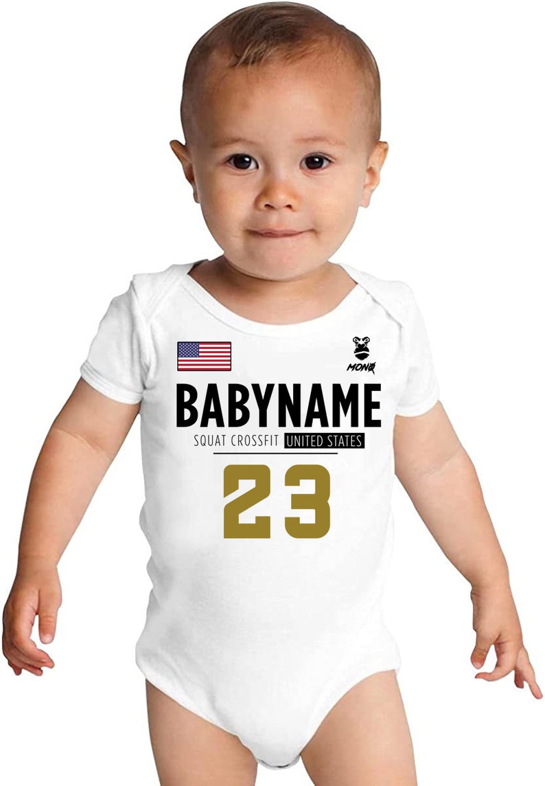 Custom CrossFit Games 2023 Body Body WOD personnalisé pour les bébés athlètes CrossTraining image 1