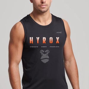 Op maat gemaakt Hyrox Competitie shirtvest Gepersonaliseerd WOD T-shirtvest voor CrossTraining-atleten