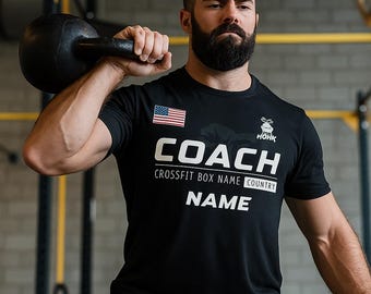 Custom CrossFit Games T-Shirt - Personalized WOD Tee for CrossTraining Coach