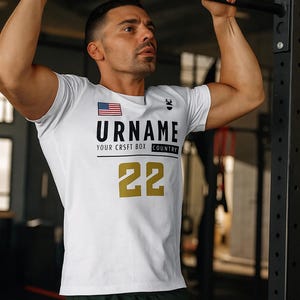 Benutzerdefiniertes CrossFit Hyrox Games 2024 T-Shirt – Personalisiertes WOD-T-Shirt für CrossTraining-Athleten