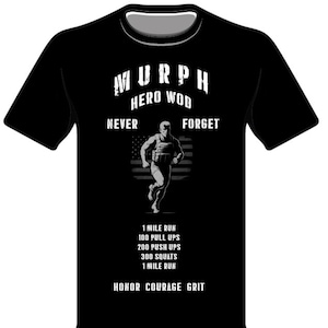 Maglietta CrossFit Murph Hero - Maglietta WOD per atleti di CrossTraining