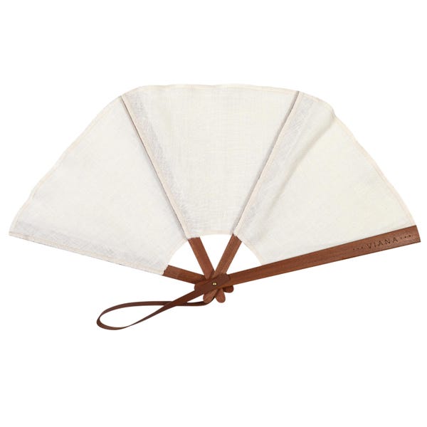 Linen hand fan Mini Milos