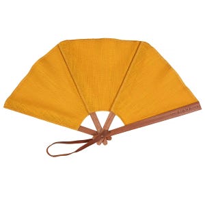 Linen hand fan GIRASOL