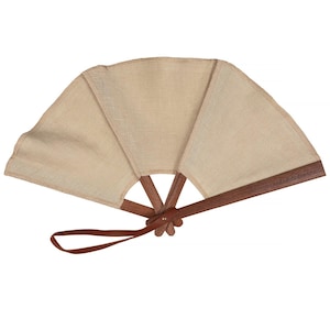 Linen hand fan MINI MARRAKECH