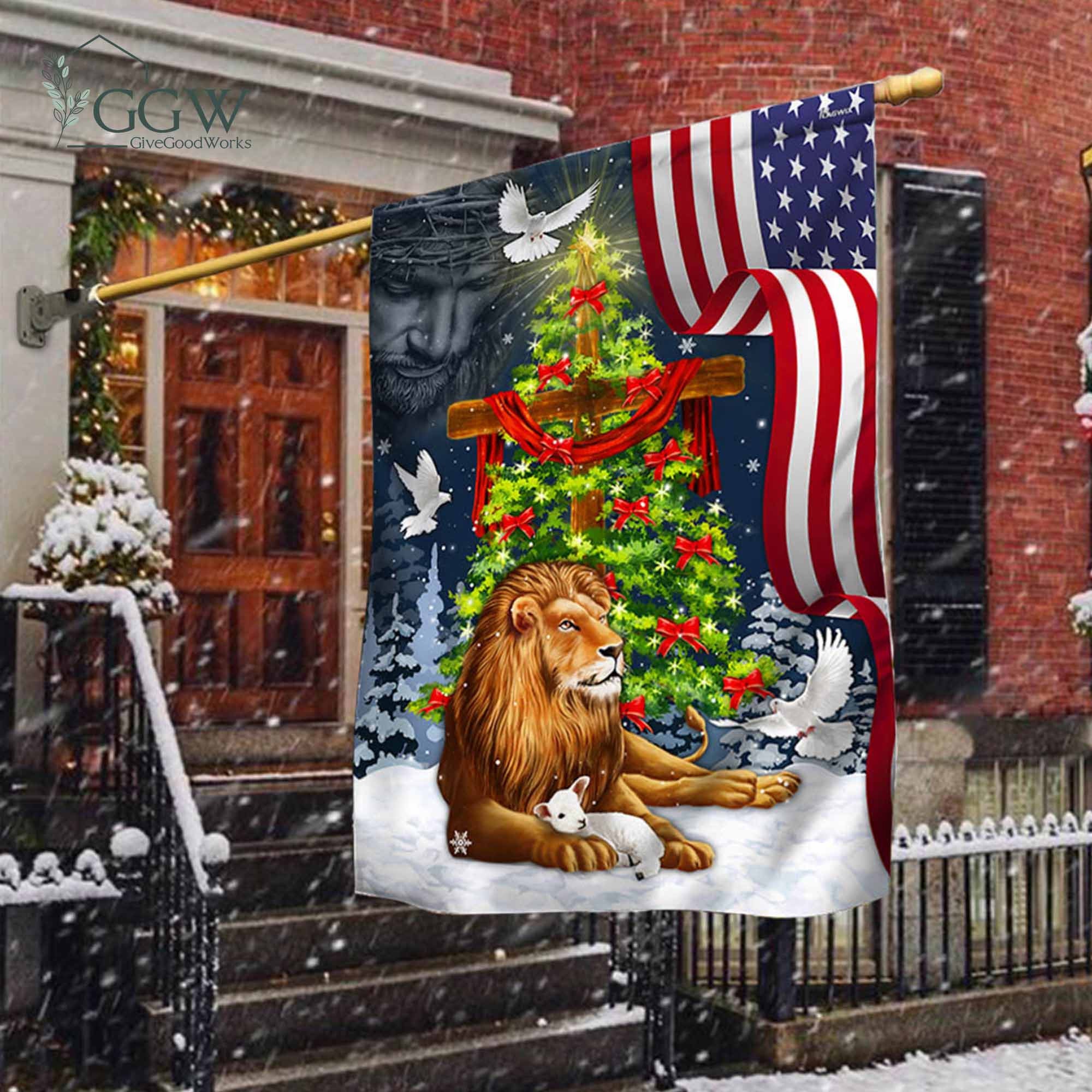 Discover Jewish Christmas Flag, Lion Of Judah Israeli Flag, Support Israel