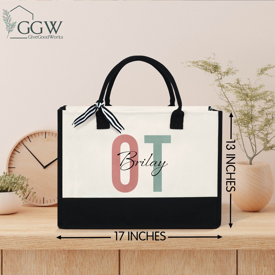 Personalized Occupational Therapy Tote Bag, Custom Name Occupational