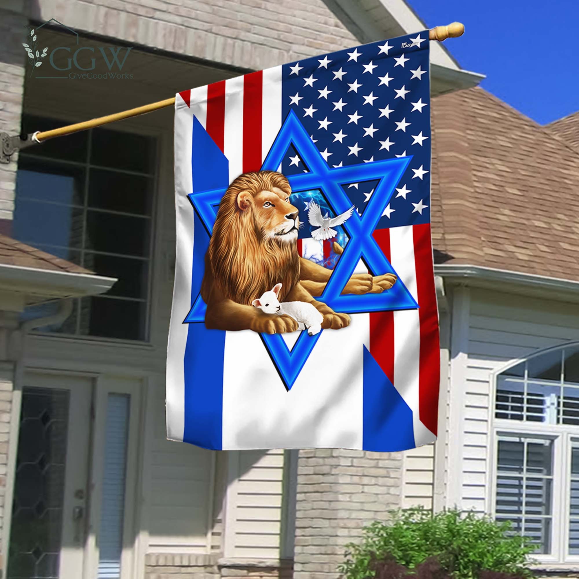 Discover American Israel Israeli Flag, Lion Of Judah American Israeli Flag