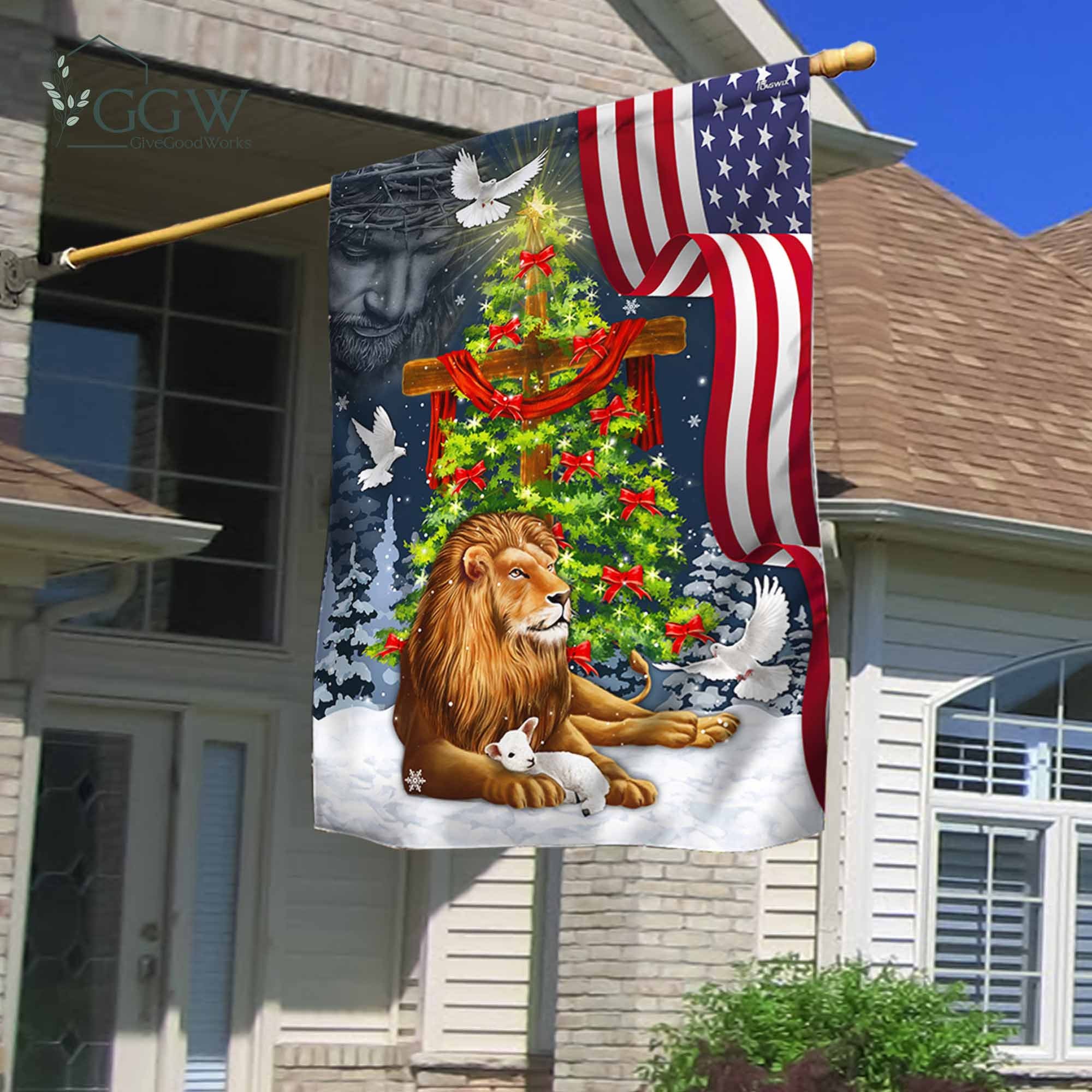 Discover Jewish Christmas Flag, Lion Of Judah Israeli Flag, Support Israel