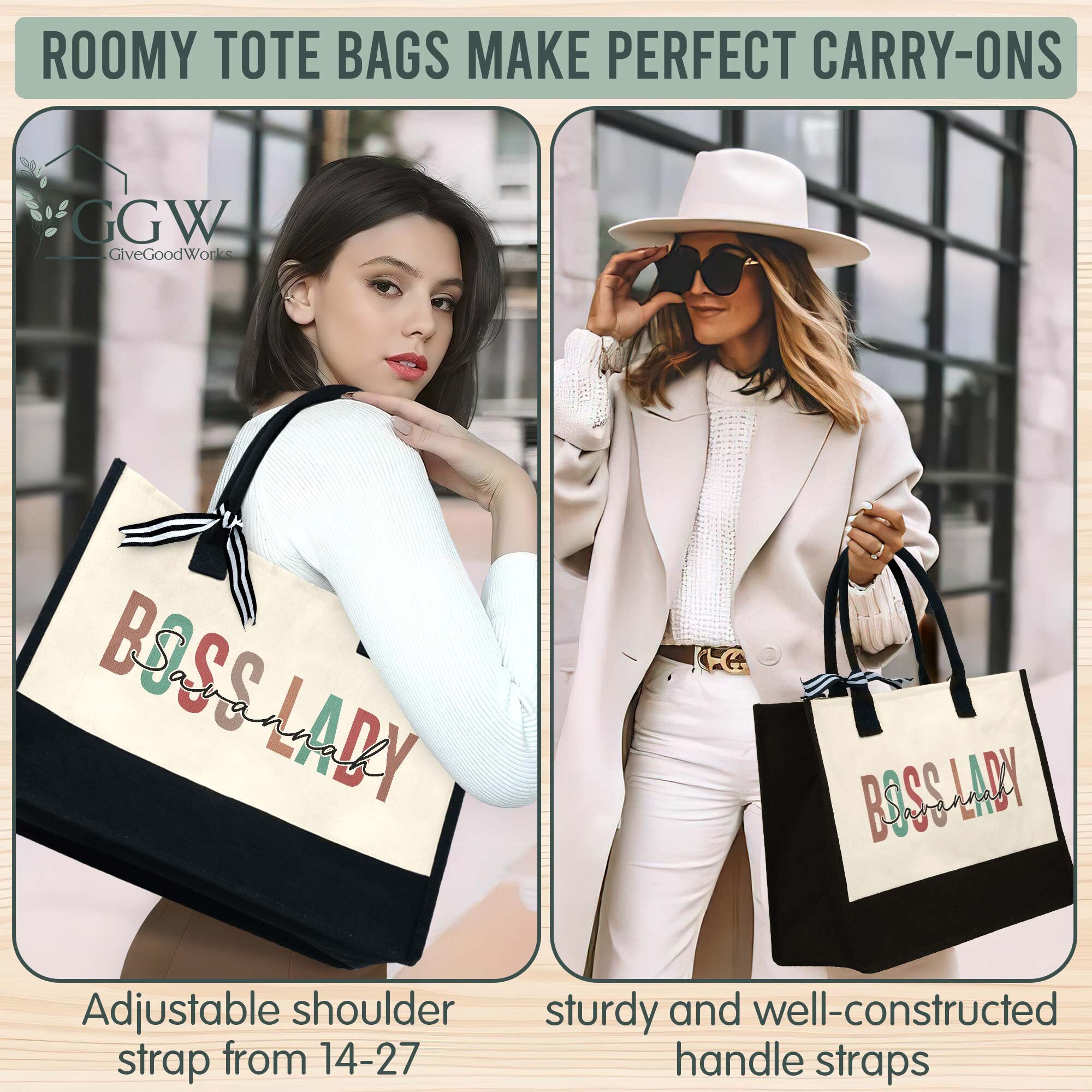 Boss Lady Tote Bag, Boss Lady Gift, Boss Gift for Women, Coworker